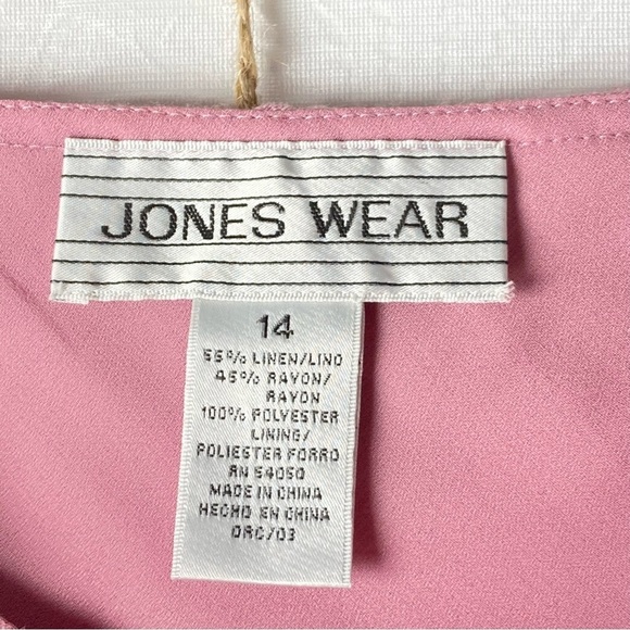 JONES WEAR LINEN BLEND LONG SKIRT SIZE 14 NEW - Picture 2 of 5